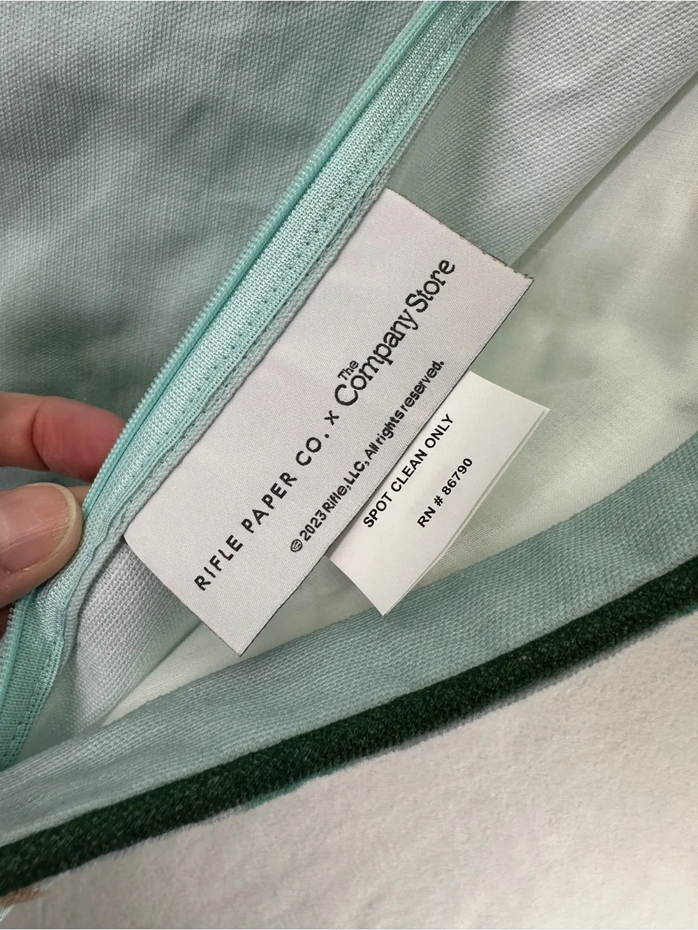 Rifle Paper Co Company Store Embroidered Euro Pillow Sham Cover Citrus Grove